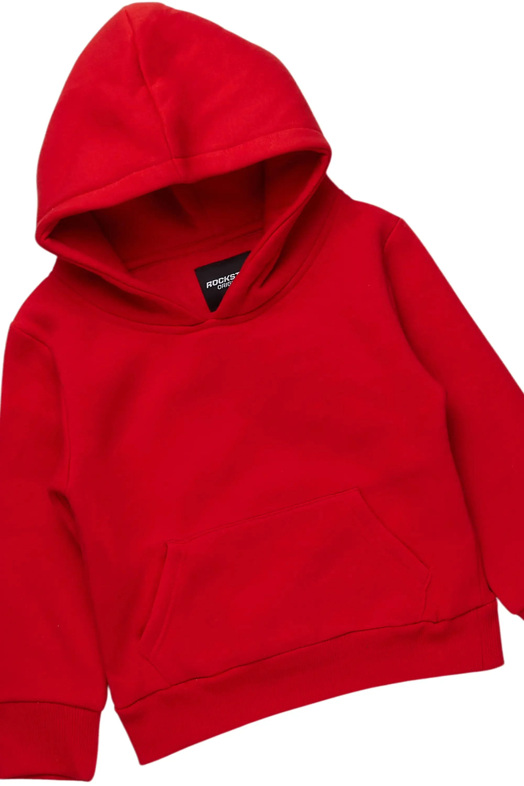 Boys Basic Red Stacked Flare Pant Set sold by Rockstar Original product image thumbnail 2