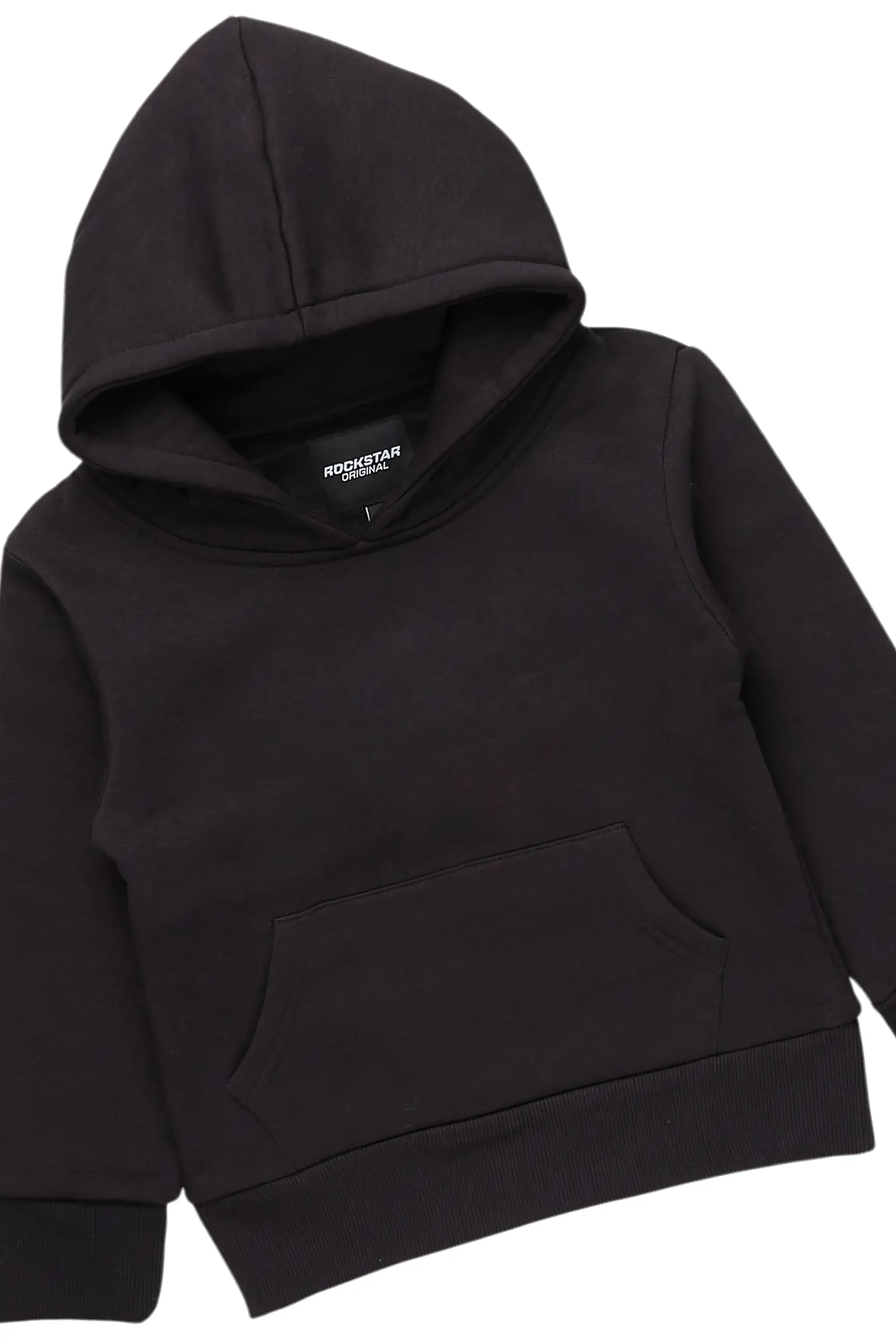 Boys Basic Black Stacked Flare Pant Set sold by Rockstar Original product image thumbnail 2