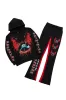 Darden Black/Red Hoodie/Baggy Track Pant Set sold by Rockstar Original