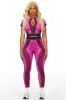 Mesha Fuchsia Short Sleeve Active Set sold by Rockstar Original