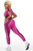 Mesha Fuchsia Short Sleeve Active Set sold by Rockstar Original
