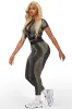 Mesha Charcoal Short Sleeve Active Set sold by Rockstar Original