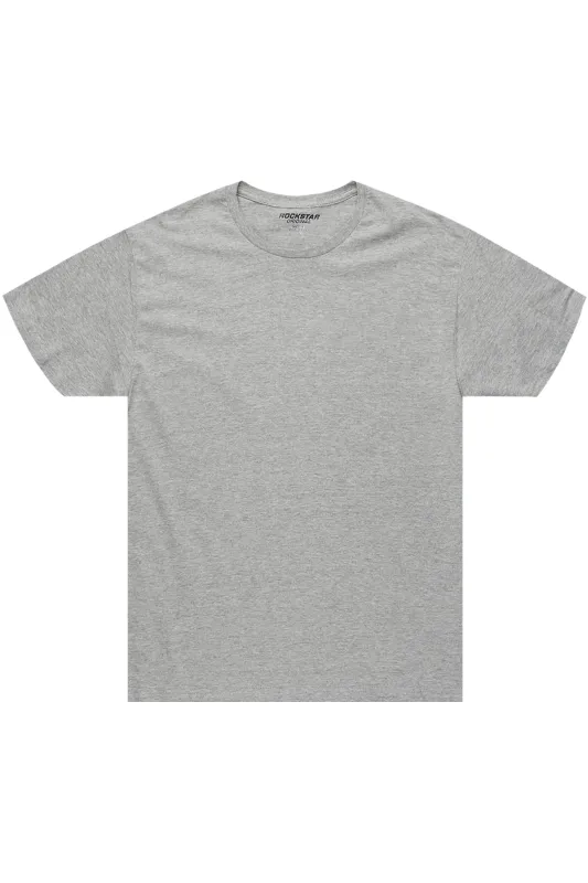 Womens Heather Grey Basic Tee sold by Rockstar Original