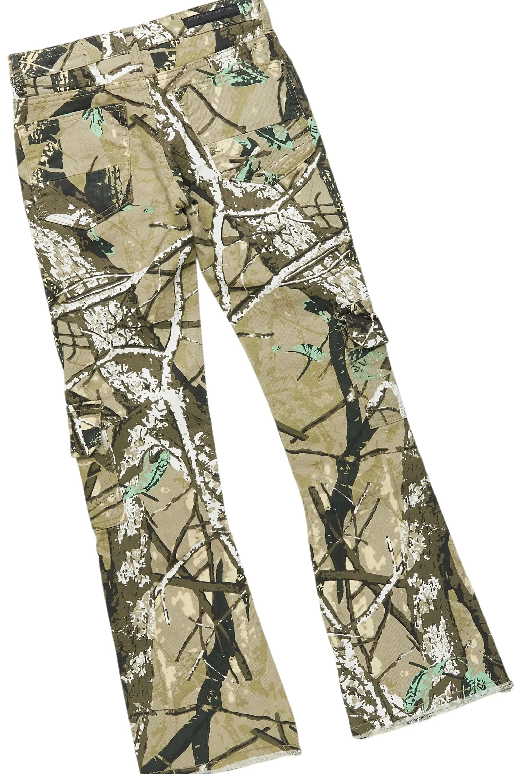 Boys Members White/Tree Camo T-Shirt/Stacked Flare Jean Set sold by Rockstar Original product image thumbnail 4