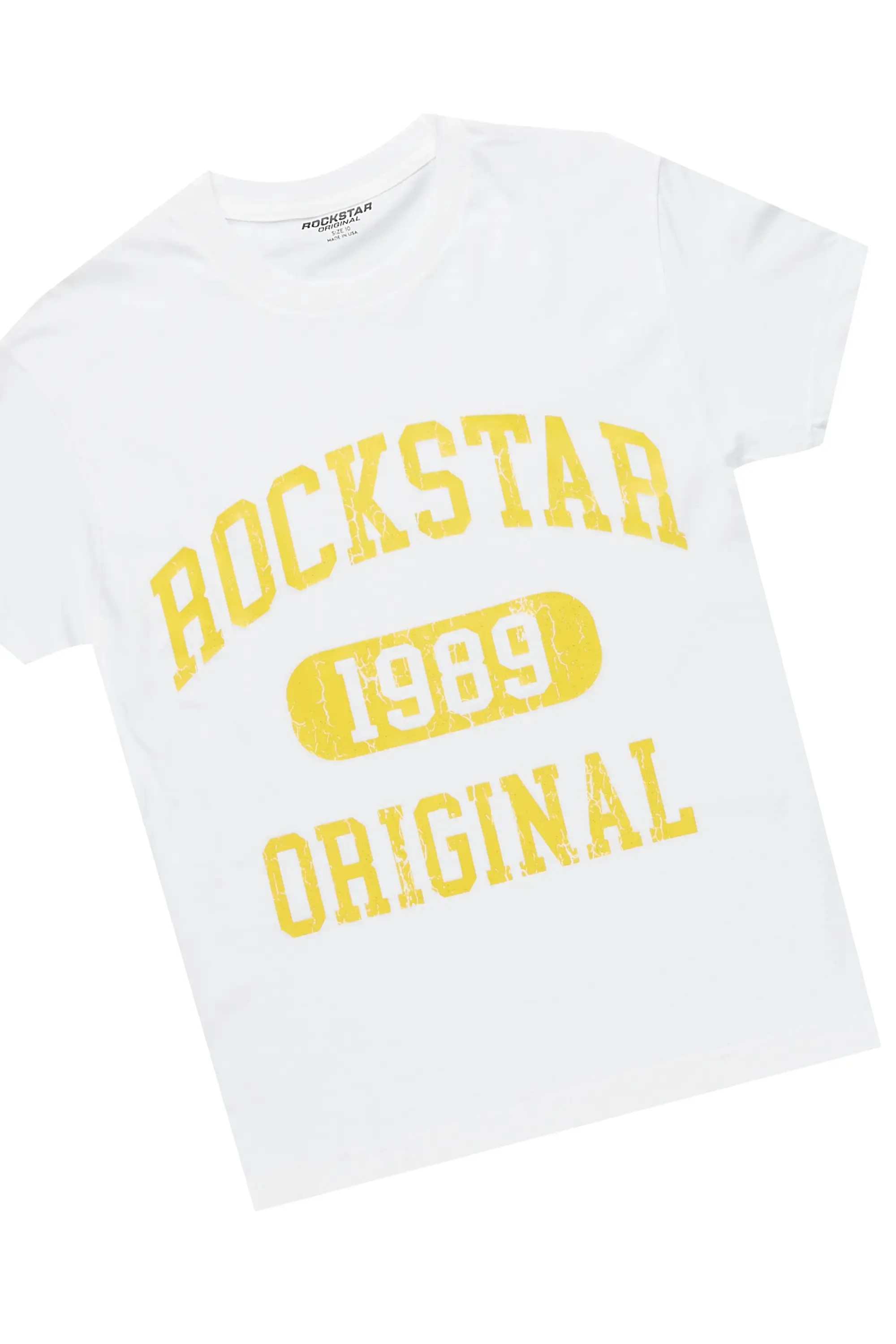 Boys Members White/Tree Camo T-Shirt/Stacked Flare Jean Set sold by Rockstar Original product image thumbnail 2