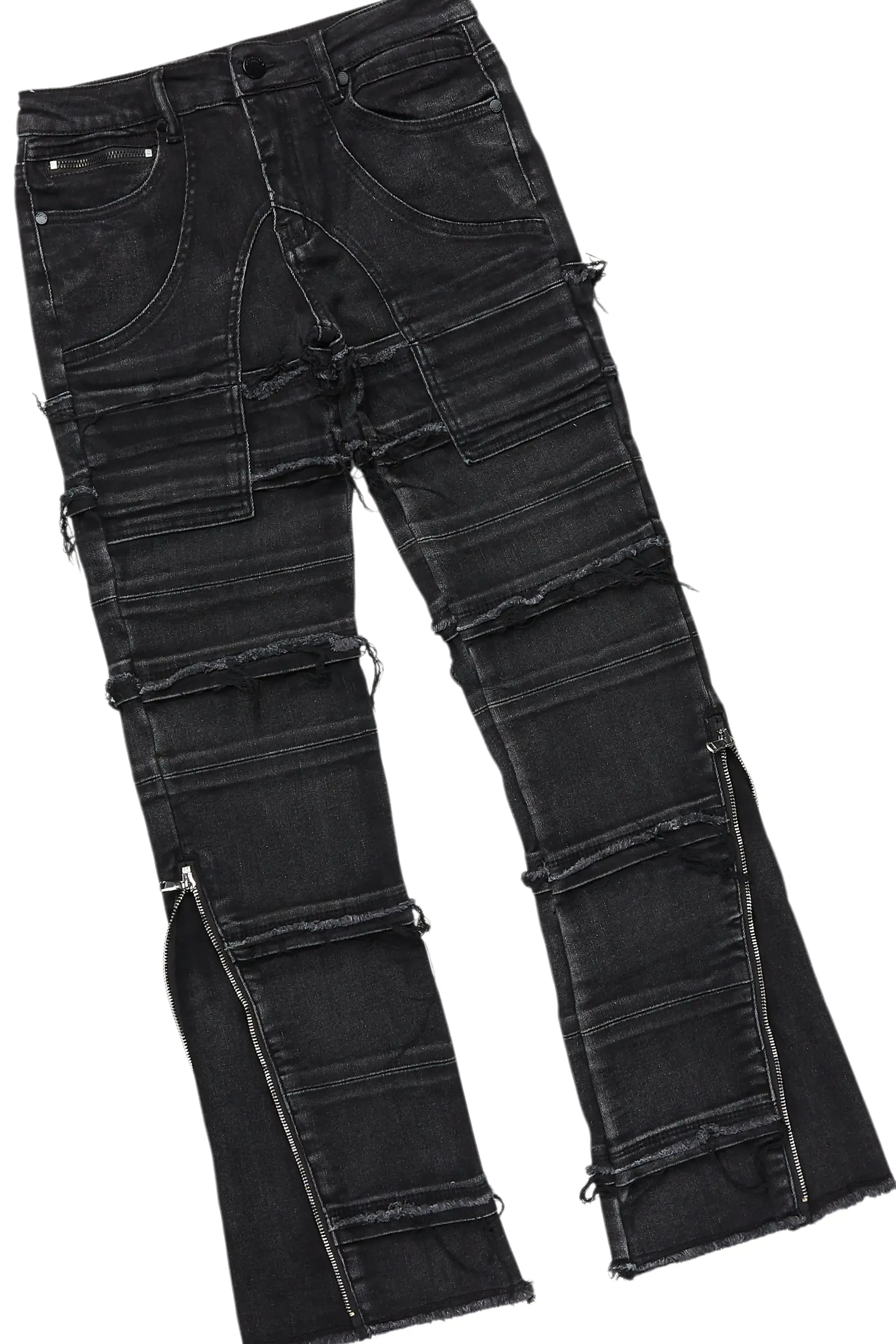 Boys Members White T-Shirt/Stacked Flare Jean Set sold by Rockstar Original product image thumbnail 3