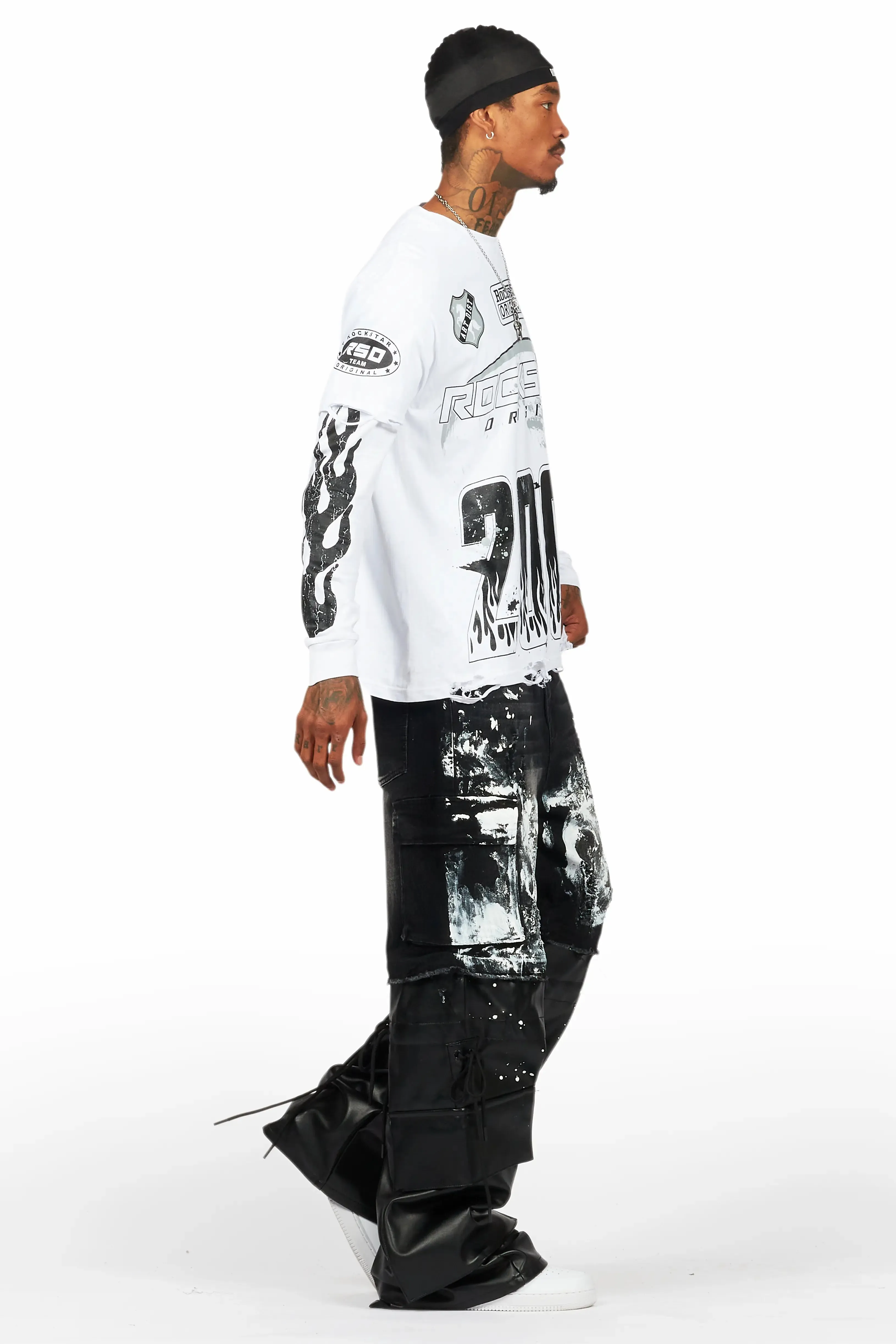 Bade Black Painter Baggy Jean sold by Rockstar Original product image thumbnail 4