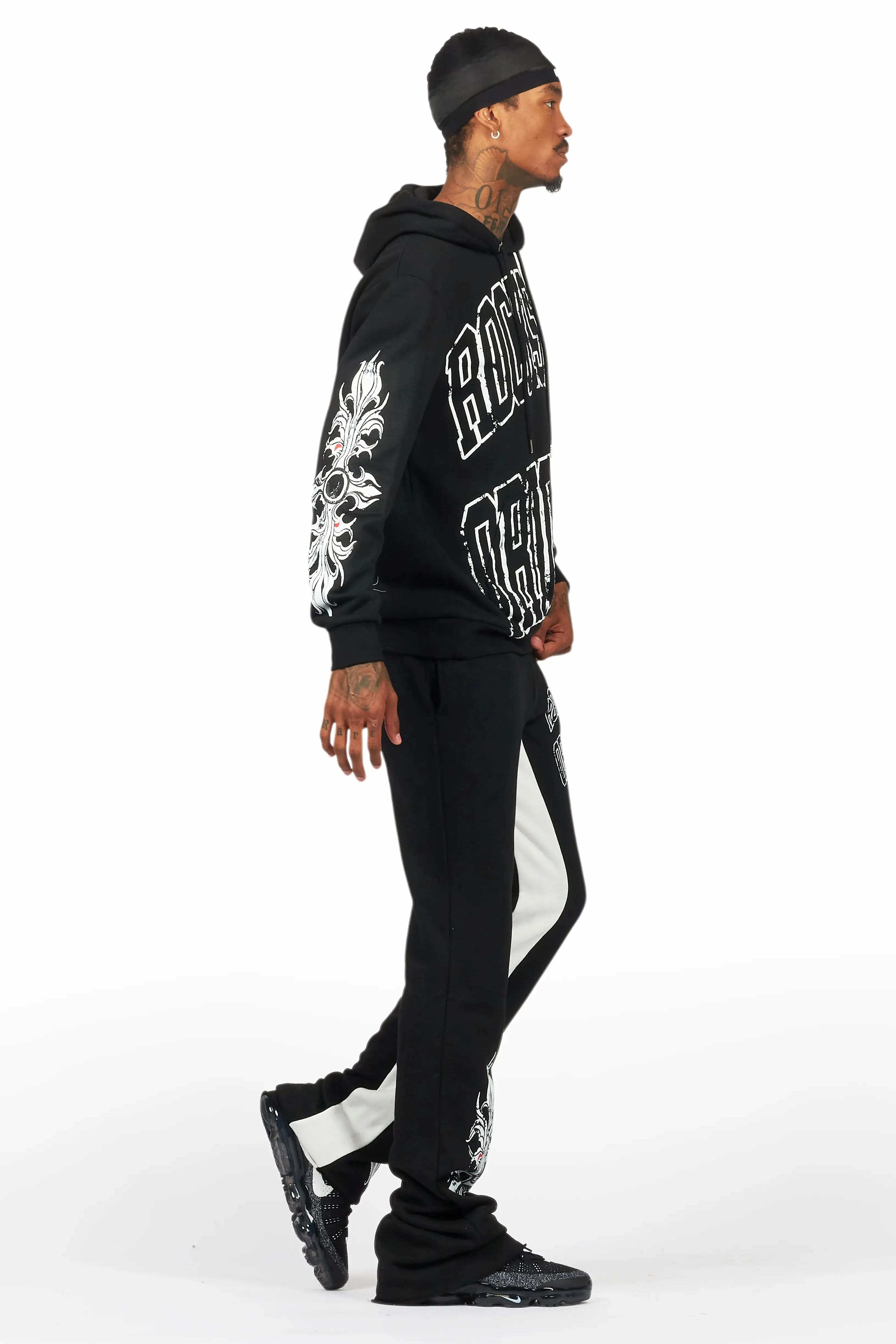 Akio Black Hoodie/Baggy Track Pant Set sold by Rockstar Original product image thumbnail 3