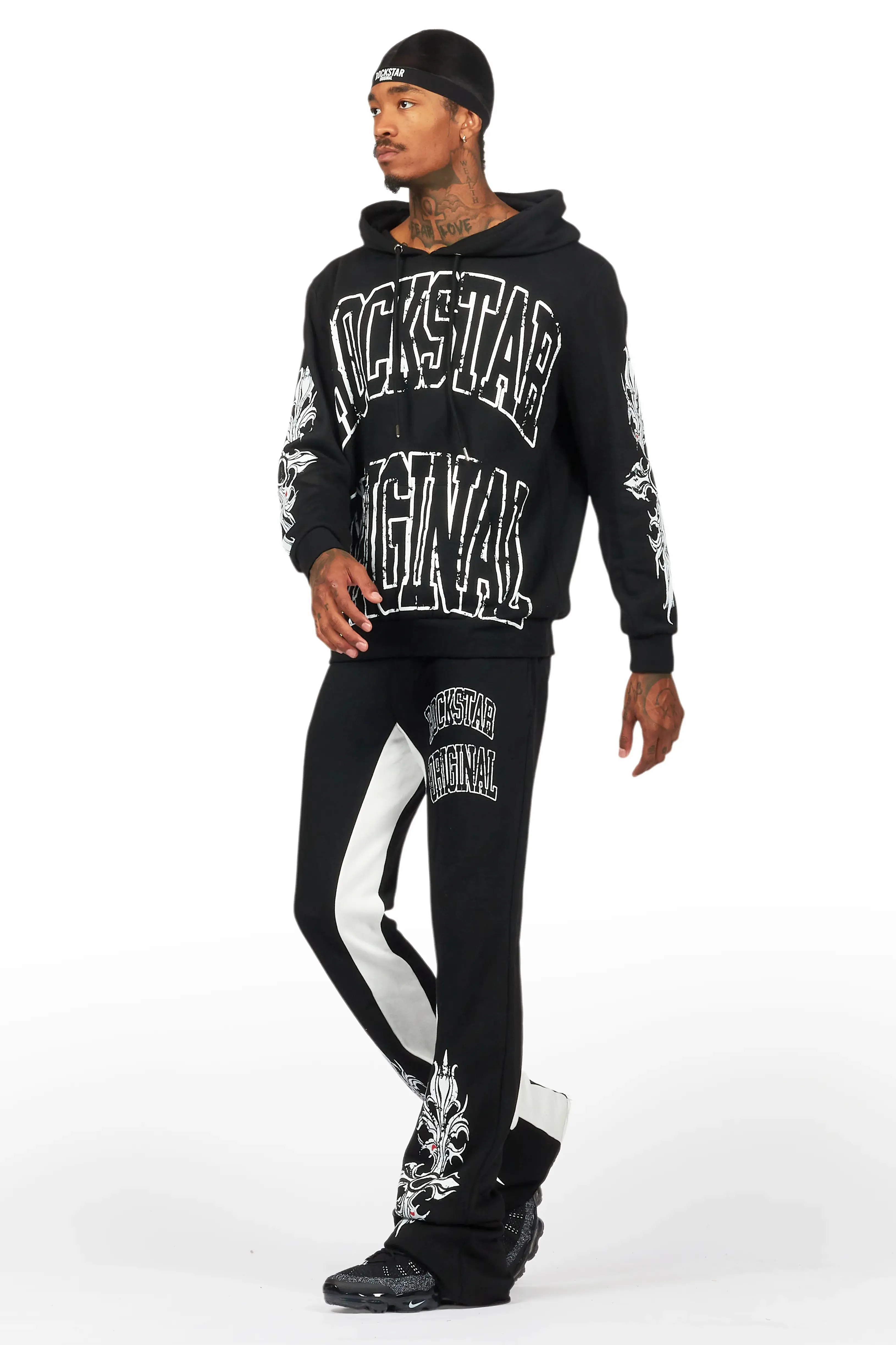 Akio Black Hoodie/Baggy Track Pant Set sold by Rockstar Original product image thumbnail 5