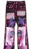 Boys Helki Black/Pink Roller Paint Stacked Flare Jean sold by Rockstar Original