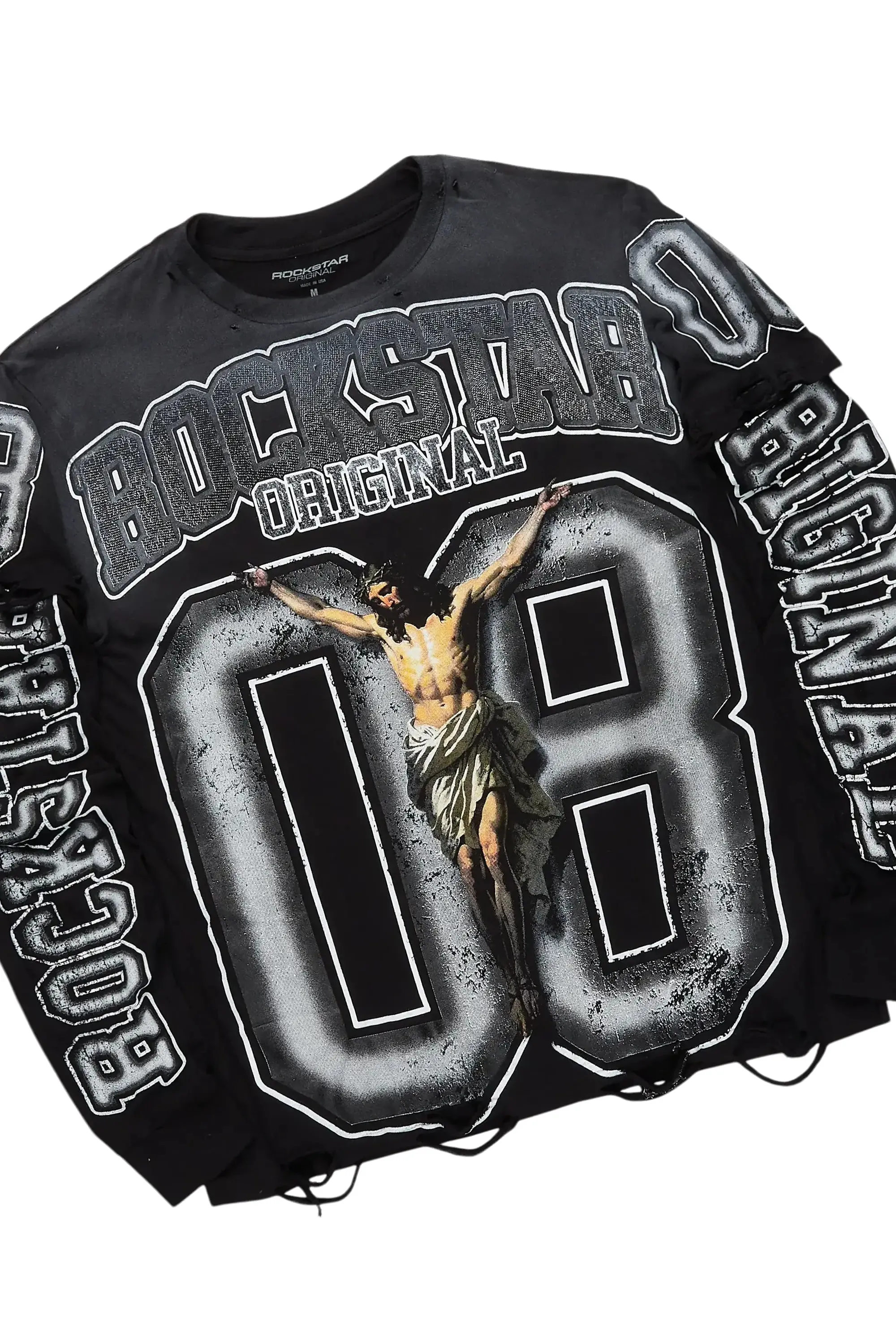 Lonzania Black/Grey Short Set sold by Rockstar Original product image thumbnail 3