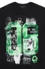 Kammile Black/Green Oversized T-Shirt sold by Rockstar Original
