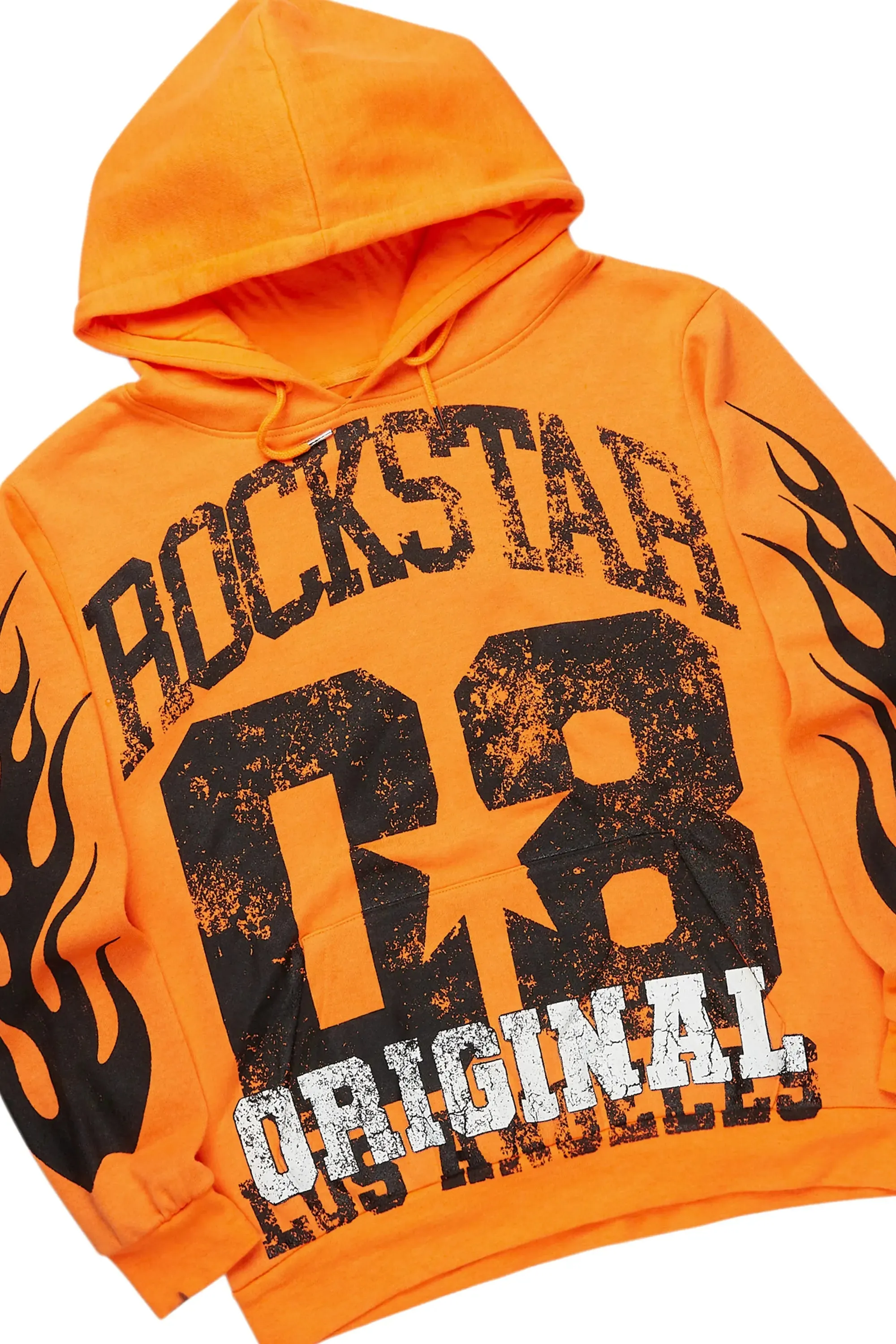 Damir Orange Hoodie/Stacked Flare Track Pant Set sold by Rockstar Original product image thumbnail 2
