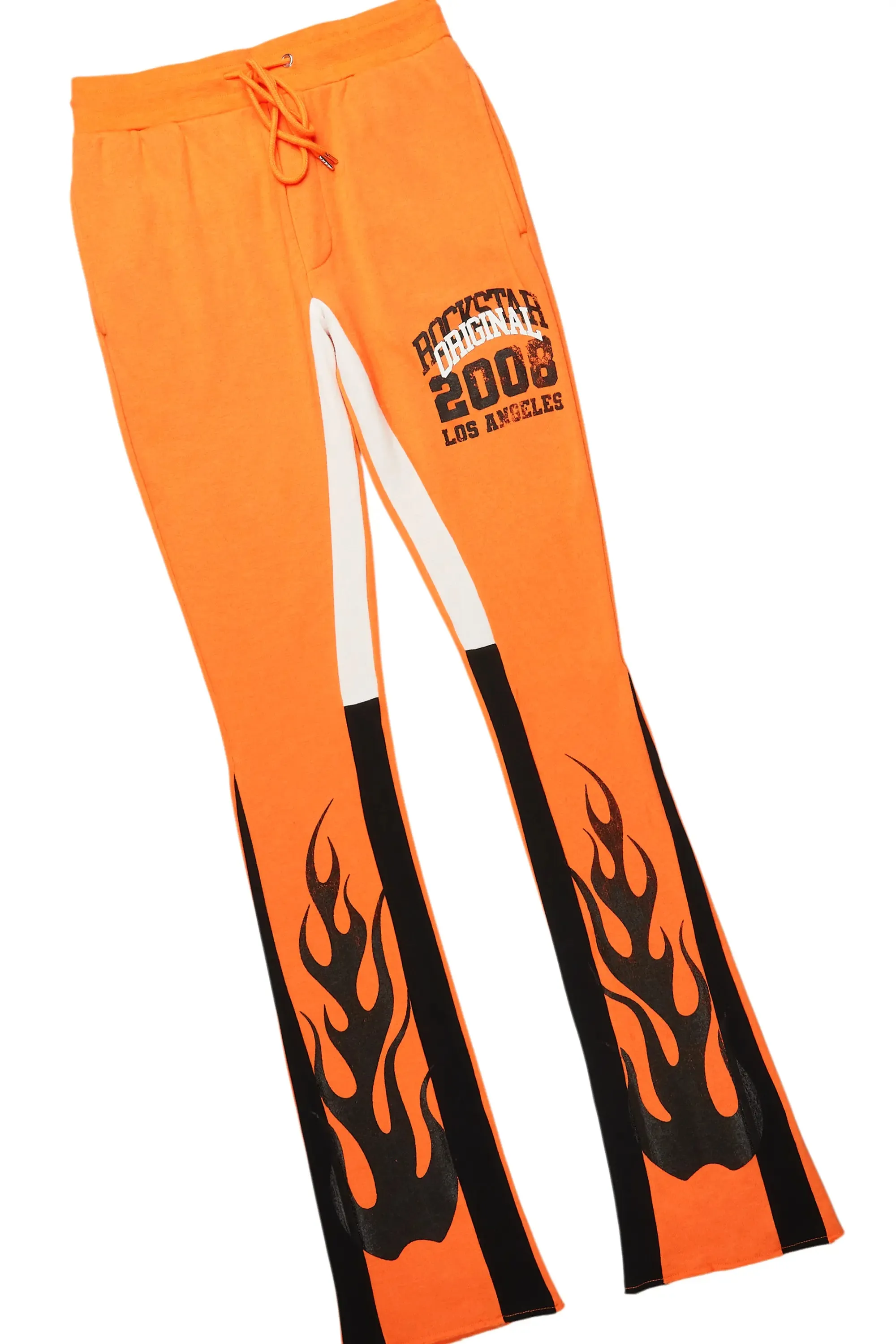 Damir Orange Hoodie/Stacked Flare Track Pant Set sold by Rockstar Original product image thumbnail 3