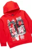 Boys Beau Red/Black Hoodie/Baggy Fit Jean Set sold by Rockstar Original