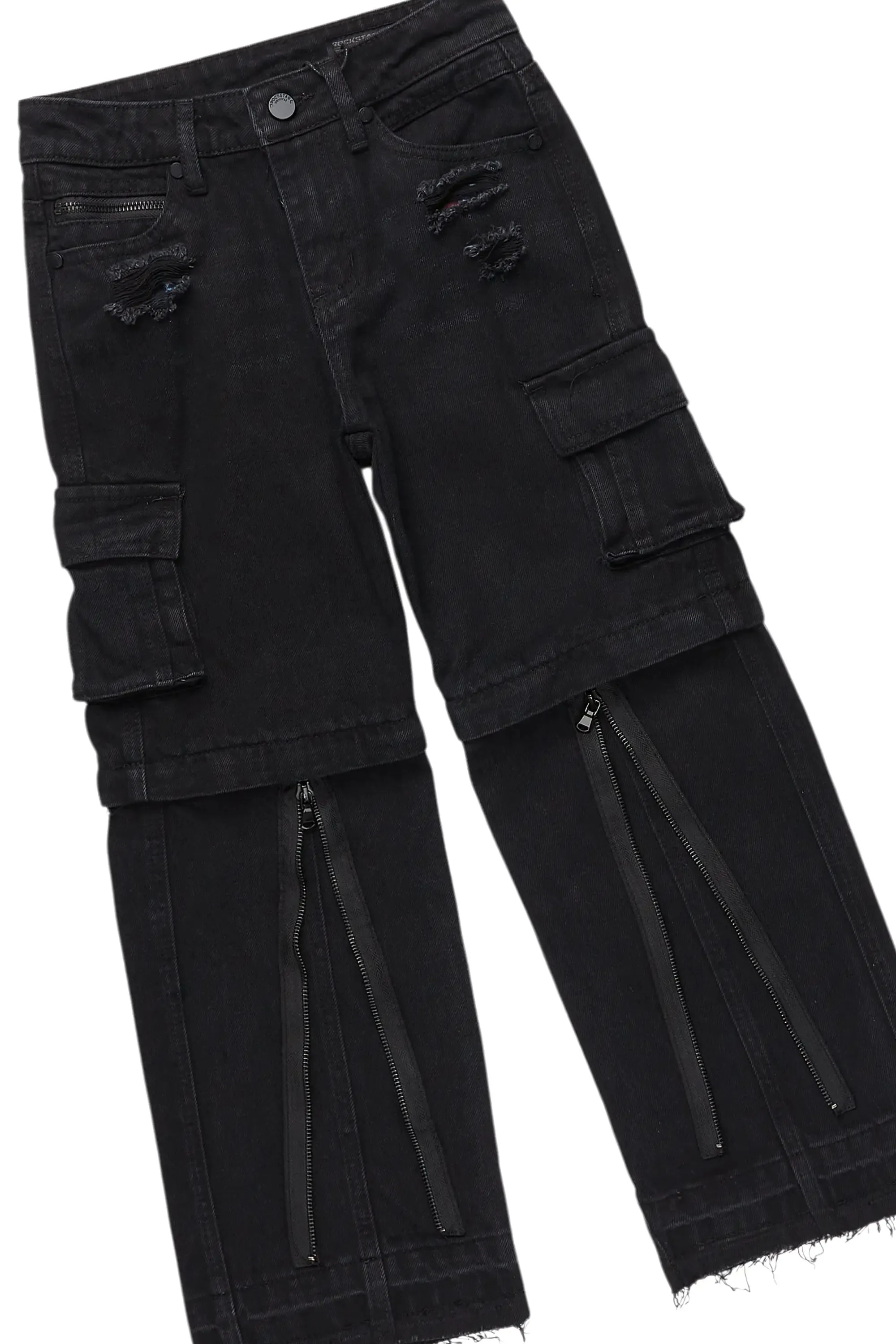 Boys Beau Red/Black Hoodie/Baggy Fit Jean Set sold by Rockstar Original product image thumbnail 3