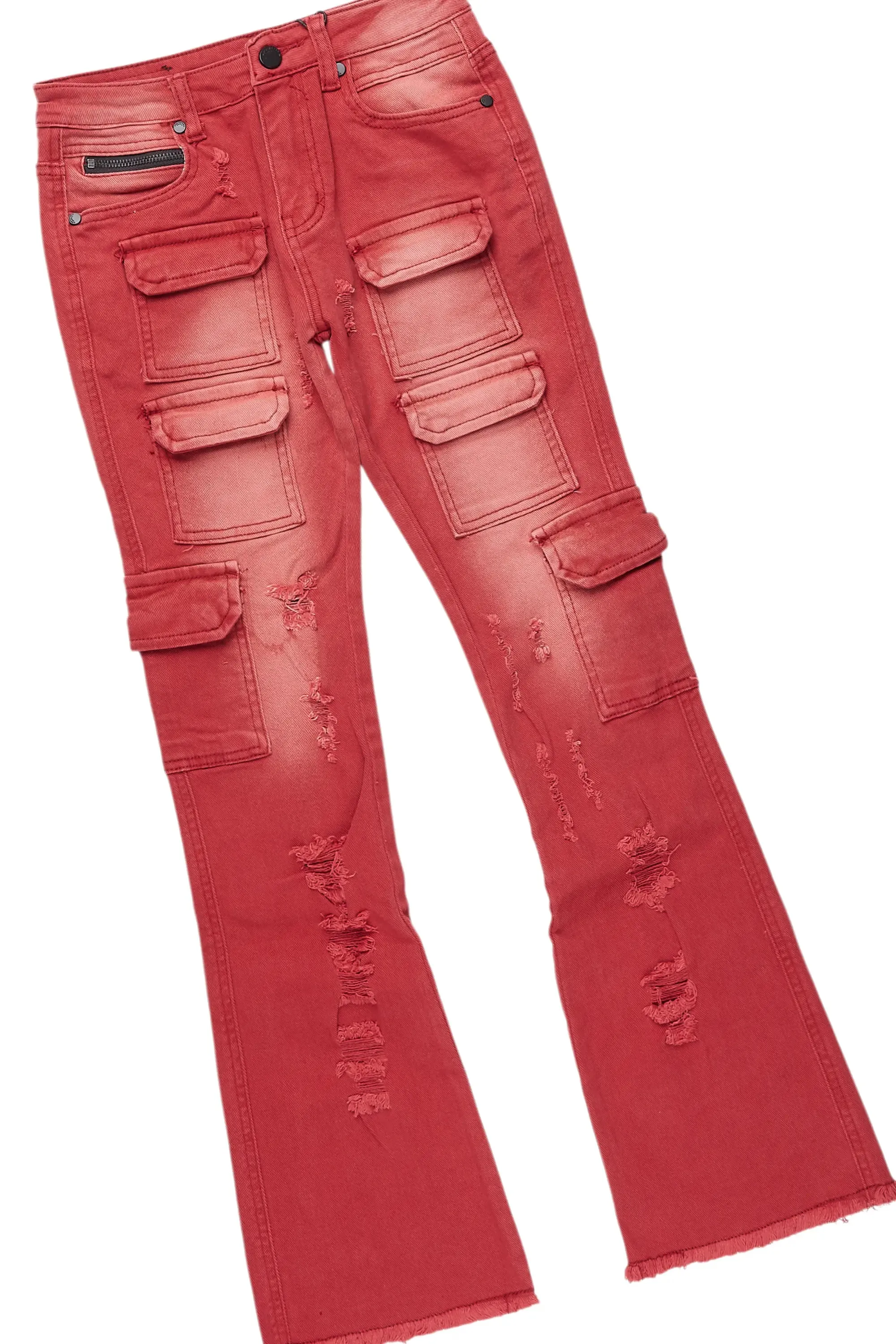 Boys Daria Grey/Red Hoodie/Stacked Jean Set sold by Rockstar Original product image thumbnail 3