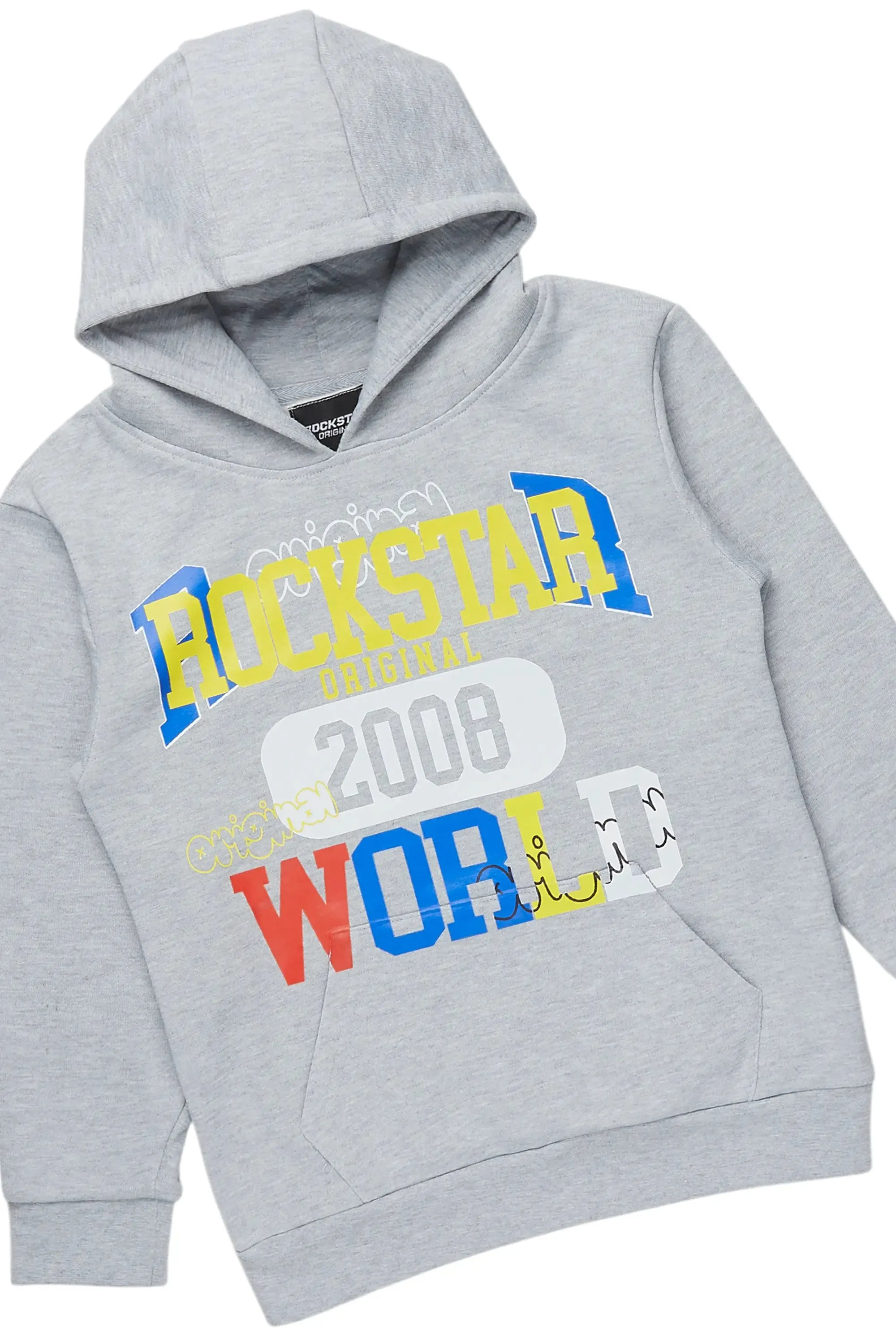 Boys Daria Grey/Red Hoodie/Stacked Jean Set sold by Rockstar Original product image thumbnail 2