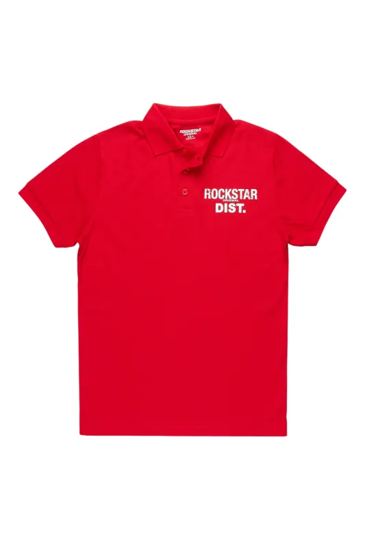 Boys Art Dist Red Polo sold by Rockstar Original
