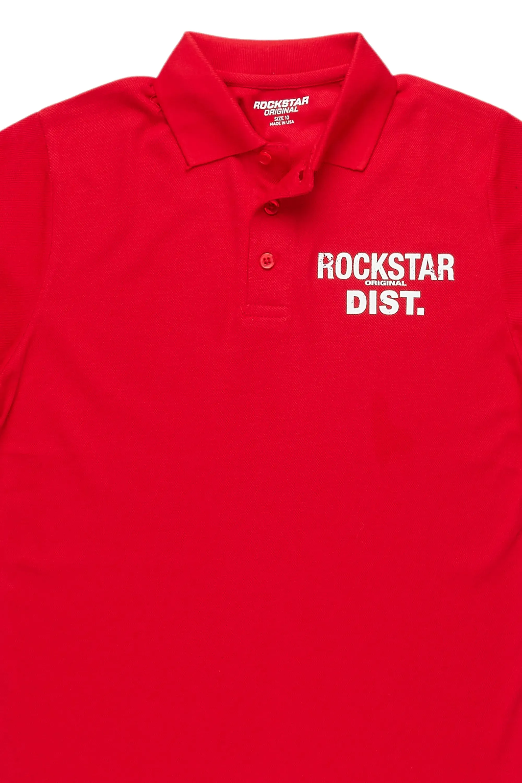Boys Art Dist Red Polo sold by Rockstar Original product image thumbnail 2