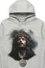Amina Heather Grey Distressed Graphic Hoodie sold by Rockstar Original