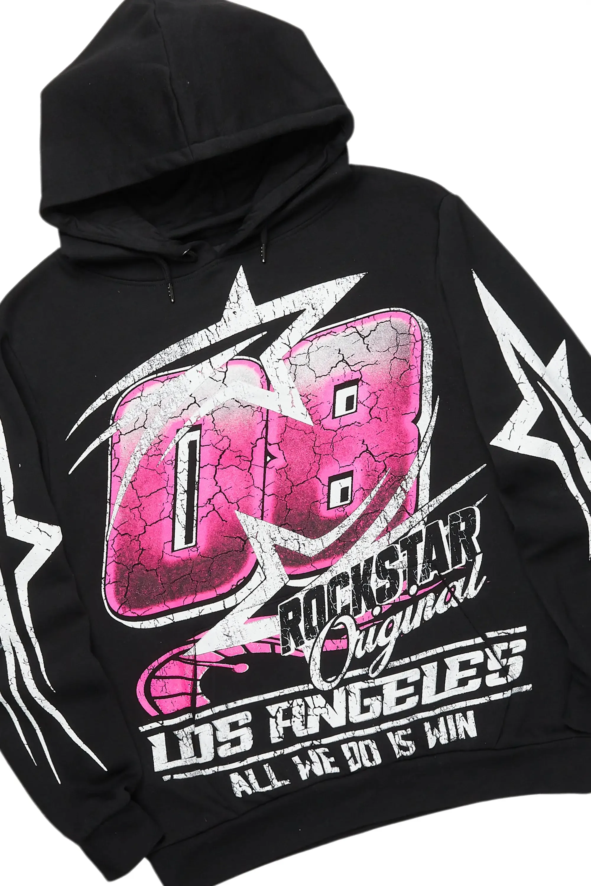 Kastell Black Hoodie/Stacked Flare Track Pant Set sold by Rockstar Original product image thumbnail 2