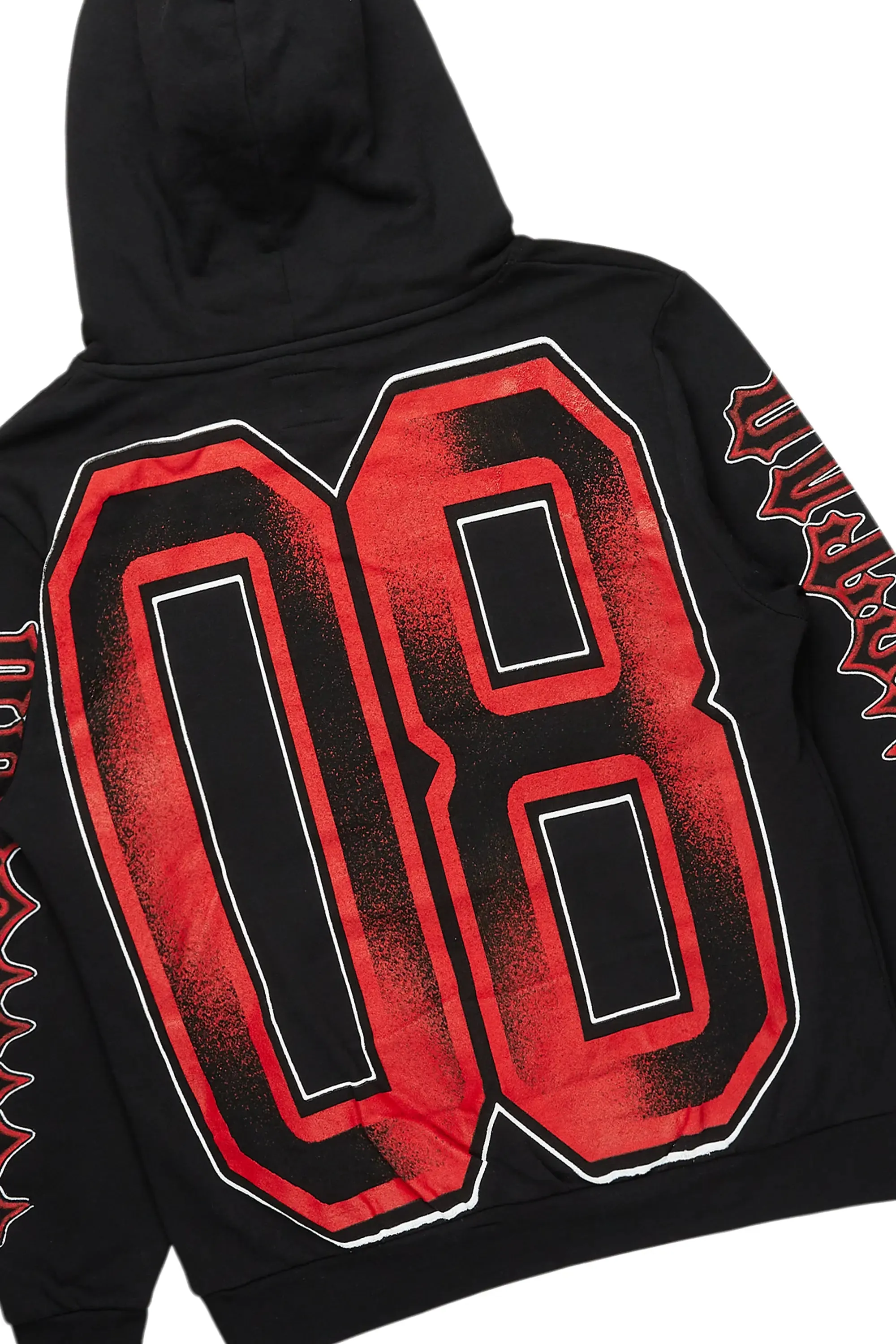 Alim Black/Red Hoodie/Baggy Track Pant Set sold by Rockstar Original product image thumbnail 3