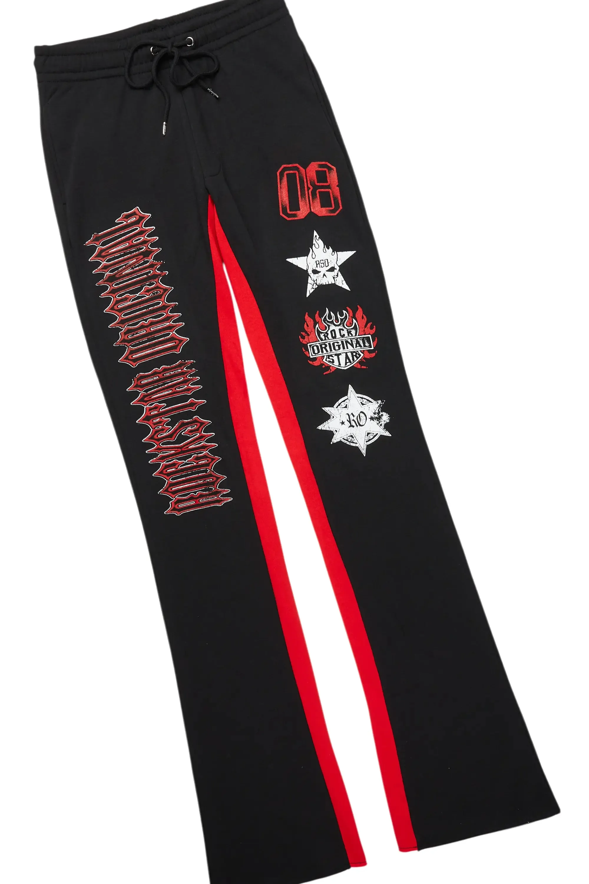 Alim Black/Red Hoodie/Baggy Track Pant Set sold by Rockstar Original product image thumbnail 4