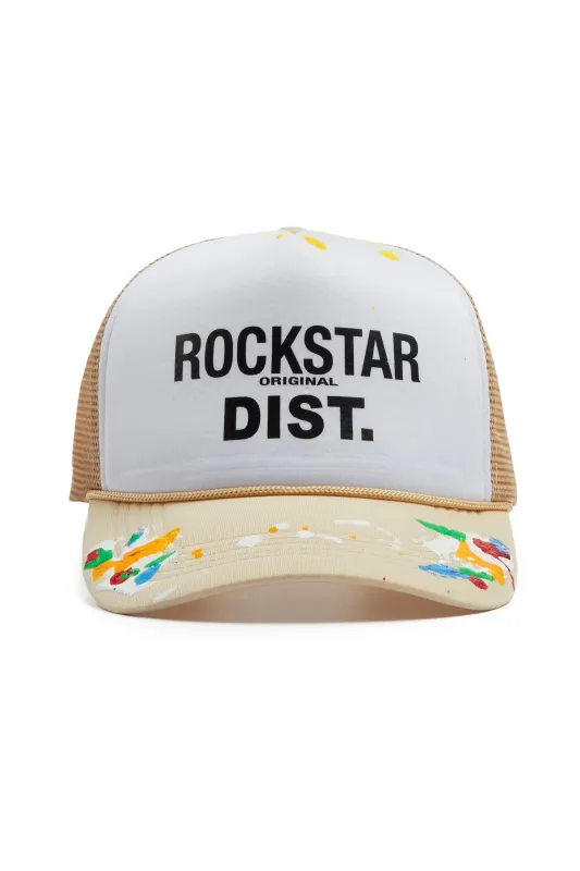 Good Side Only White/Khaki Trucker Hat sold by Rockstar Original