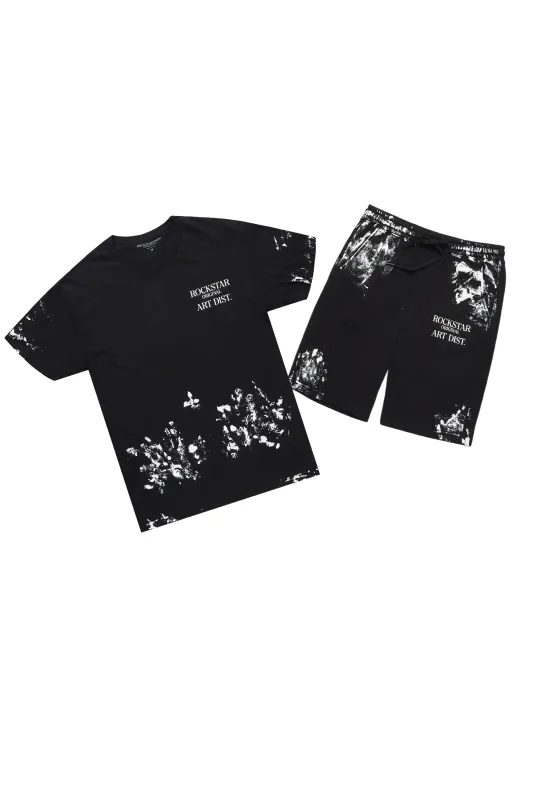 Filipa Black T-Shirt Short Set sold by Rockstar Original