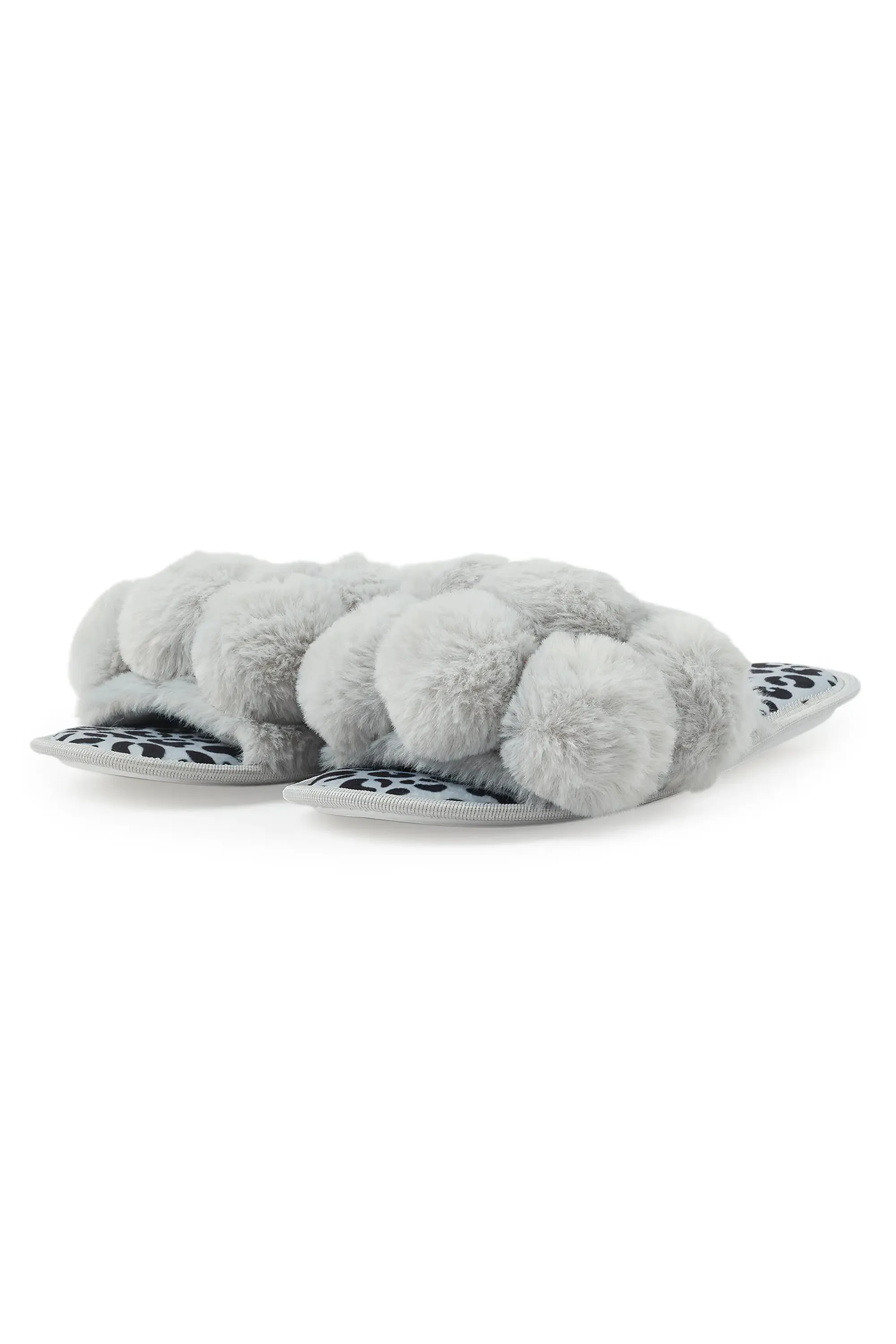 Kourtnay Grey Fur Slippers sold by Rockstar Original product image thumbnail 2