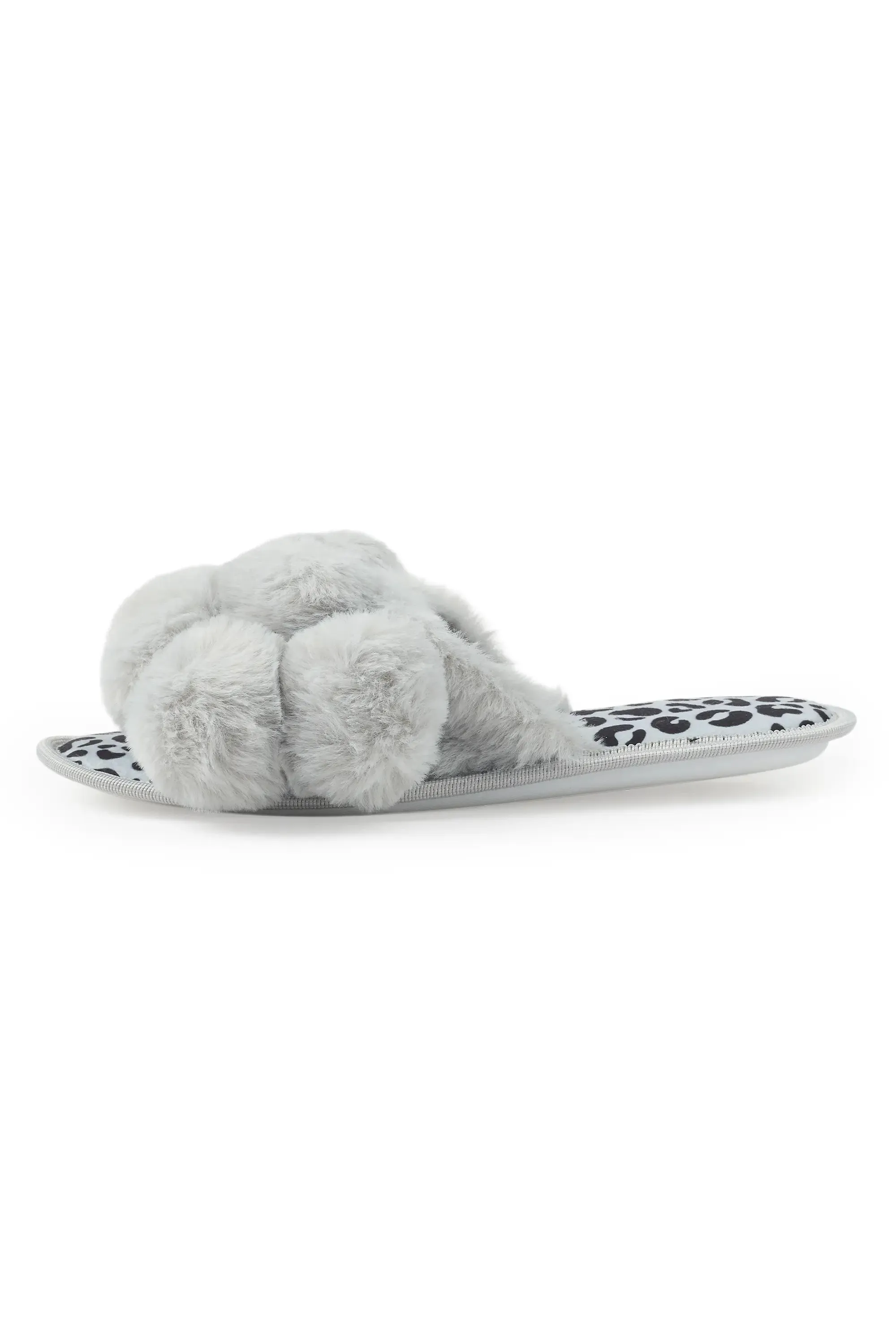 Kourtnay Grey Fur Slippers sold by Rockstar Original product image thumbnail 3