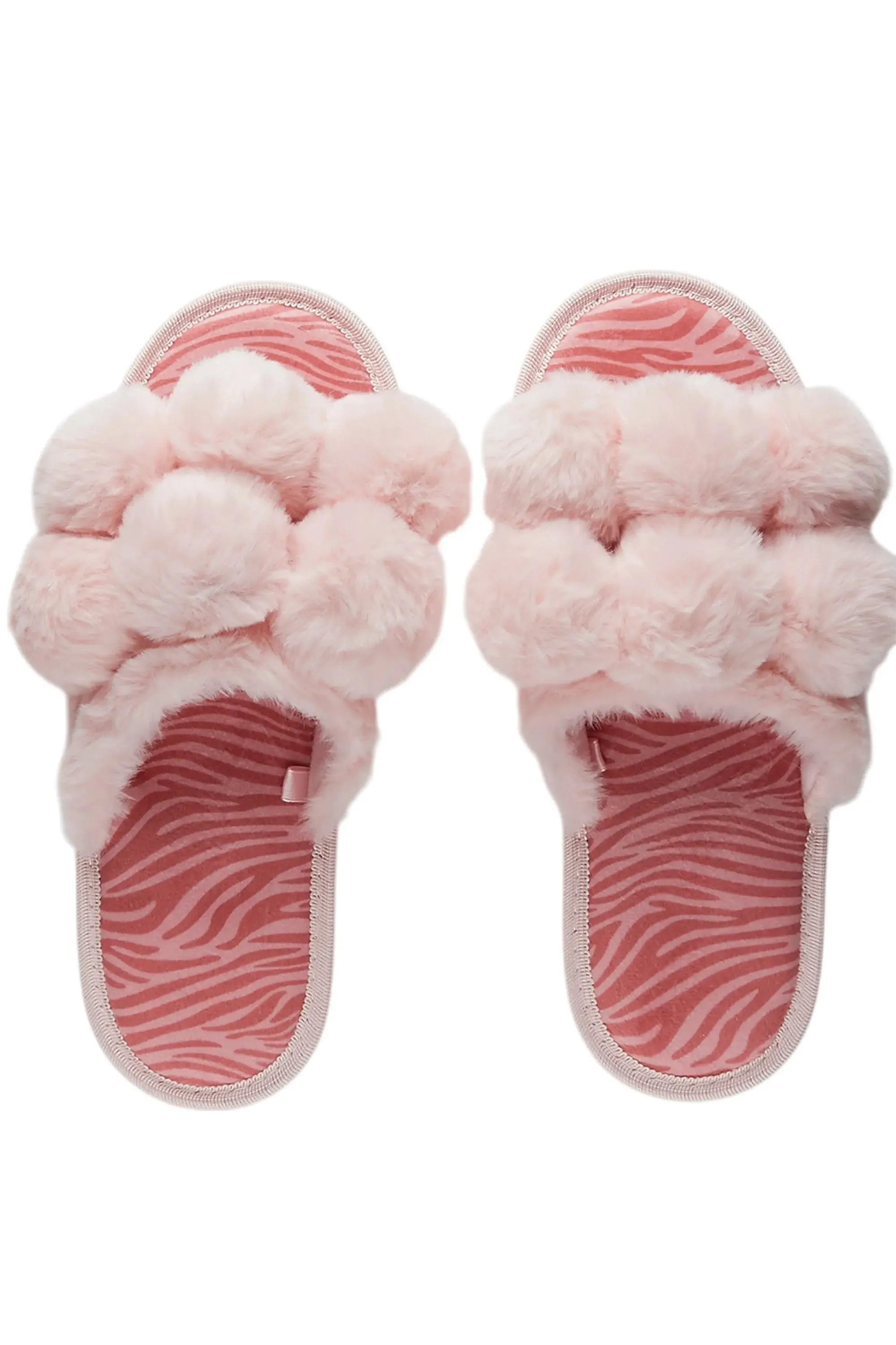 Kourtnay Pink Fur Slippers sold by Rockstar Original