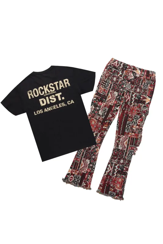 Lake Black/Beige T-Shirt/Tapestry Jean Bundle sold by Rockstar Original