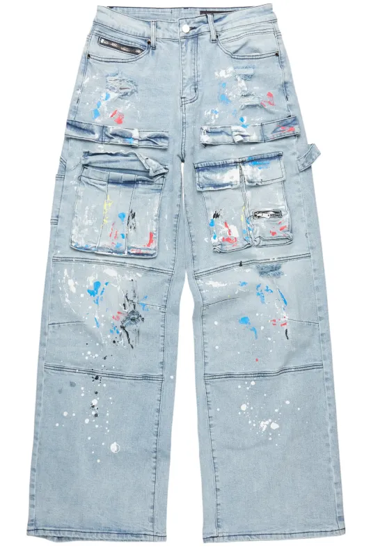 Bruin Blue Painter Baggy Cargo Jean sold by Rockstar Original