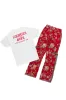 Sheneice White/Red T-Shirt & Pant Set sold by Rockstar Original