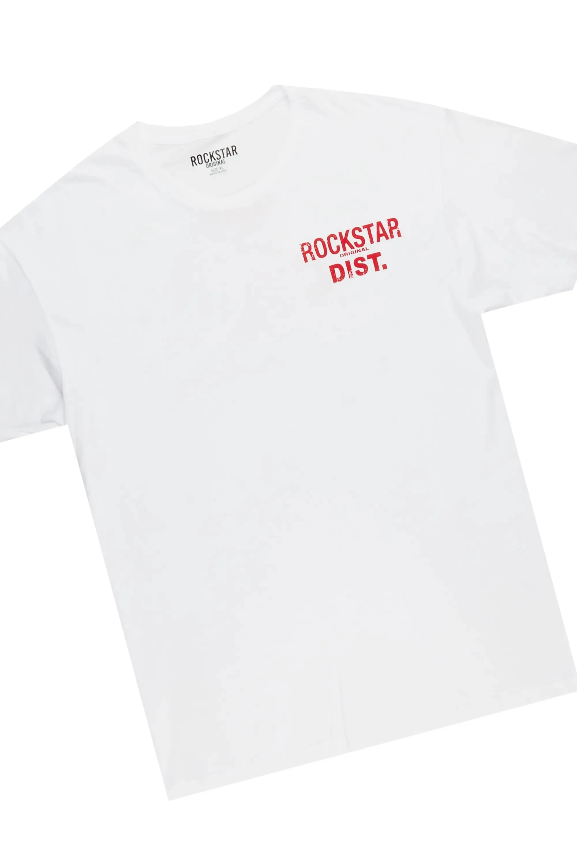 Ernia White/Red T-Shirt Short Set sold by Rockstar Original product image thumbnail 2