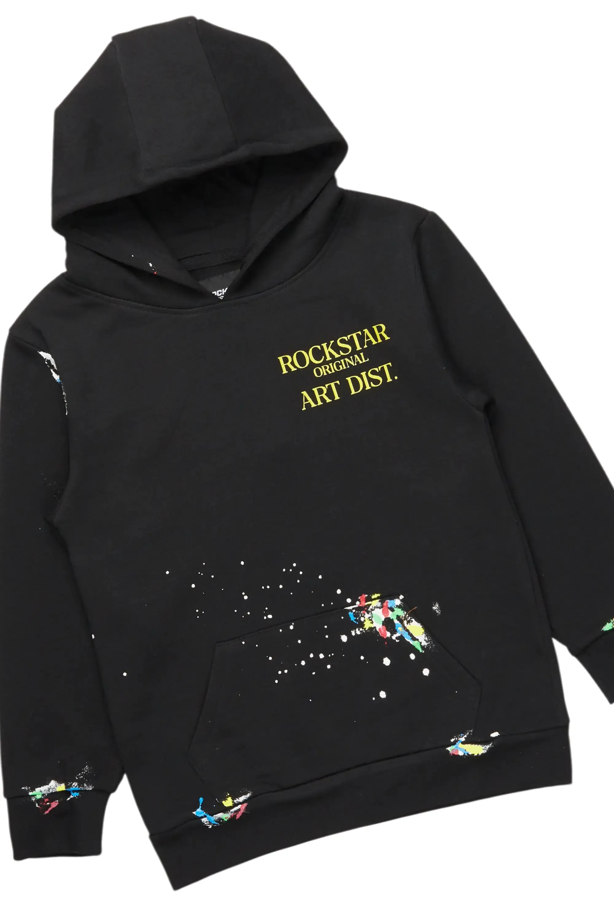 Boys Palmer Black Hoodie/Stacked Flare Jean Set sold by Rockstar Original product image thumbnail 2