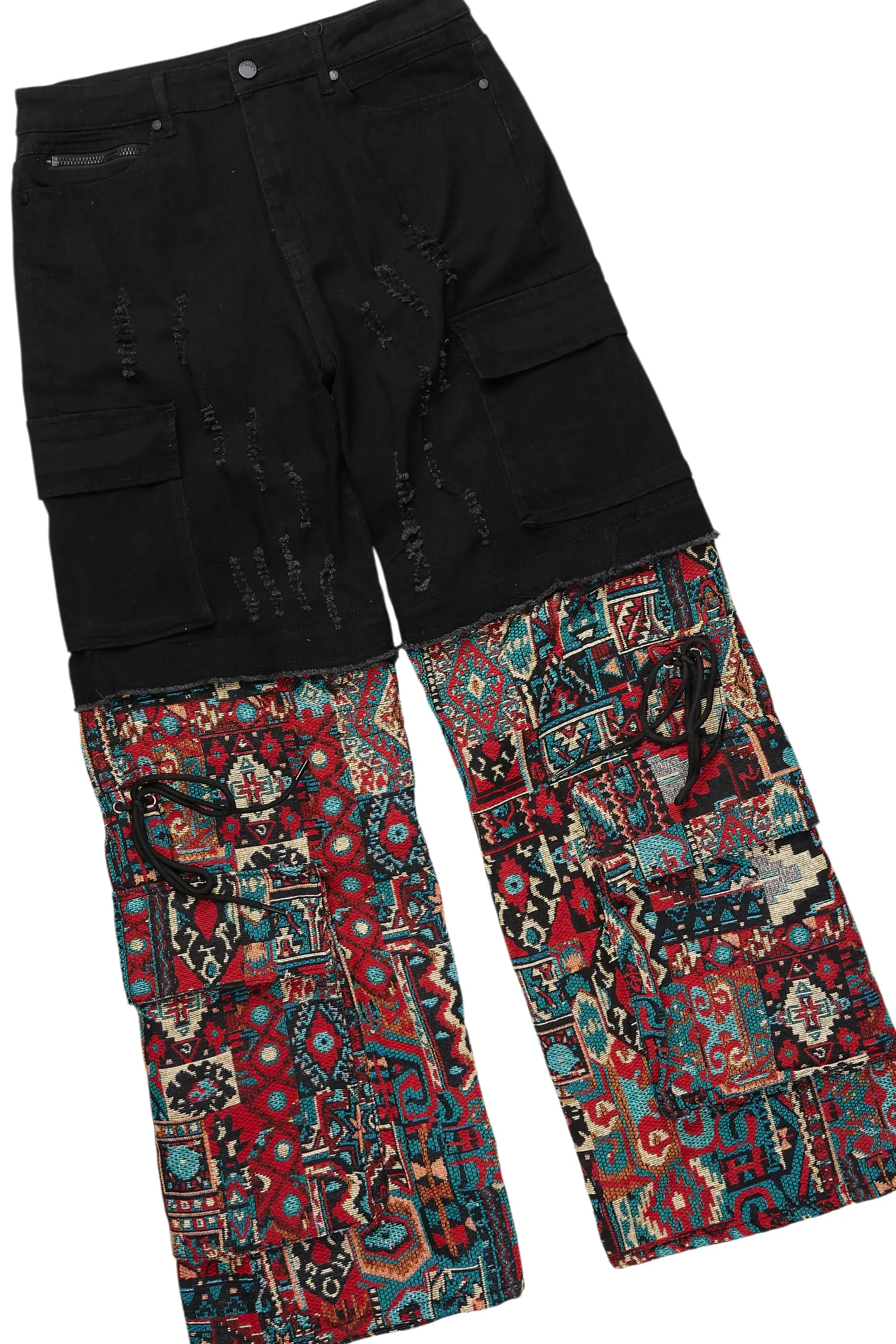 Lake Black/Red T-Shirt/Tapestry Baggy Jean Bundle sold by Rockstar Original product image thumbnail 4