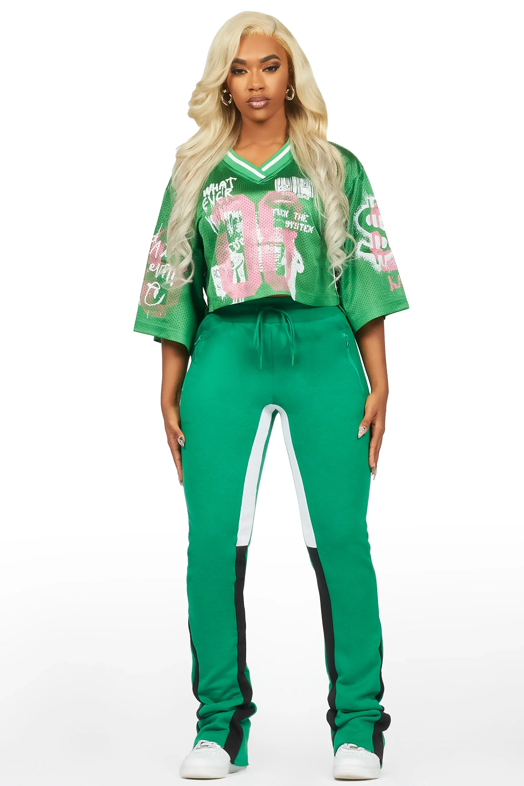 Shyanne Green Jersey Trackset sold by Rockstar Original