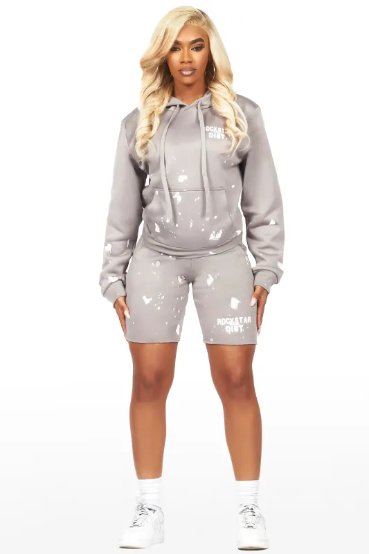 Just Between Us Grey Short Set sold by Rockstar Original