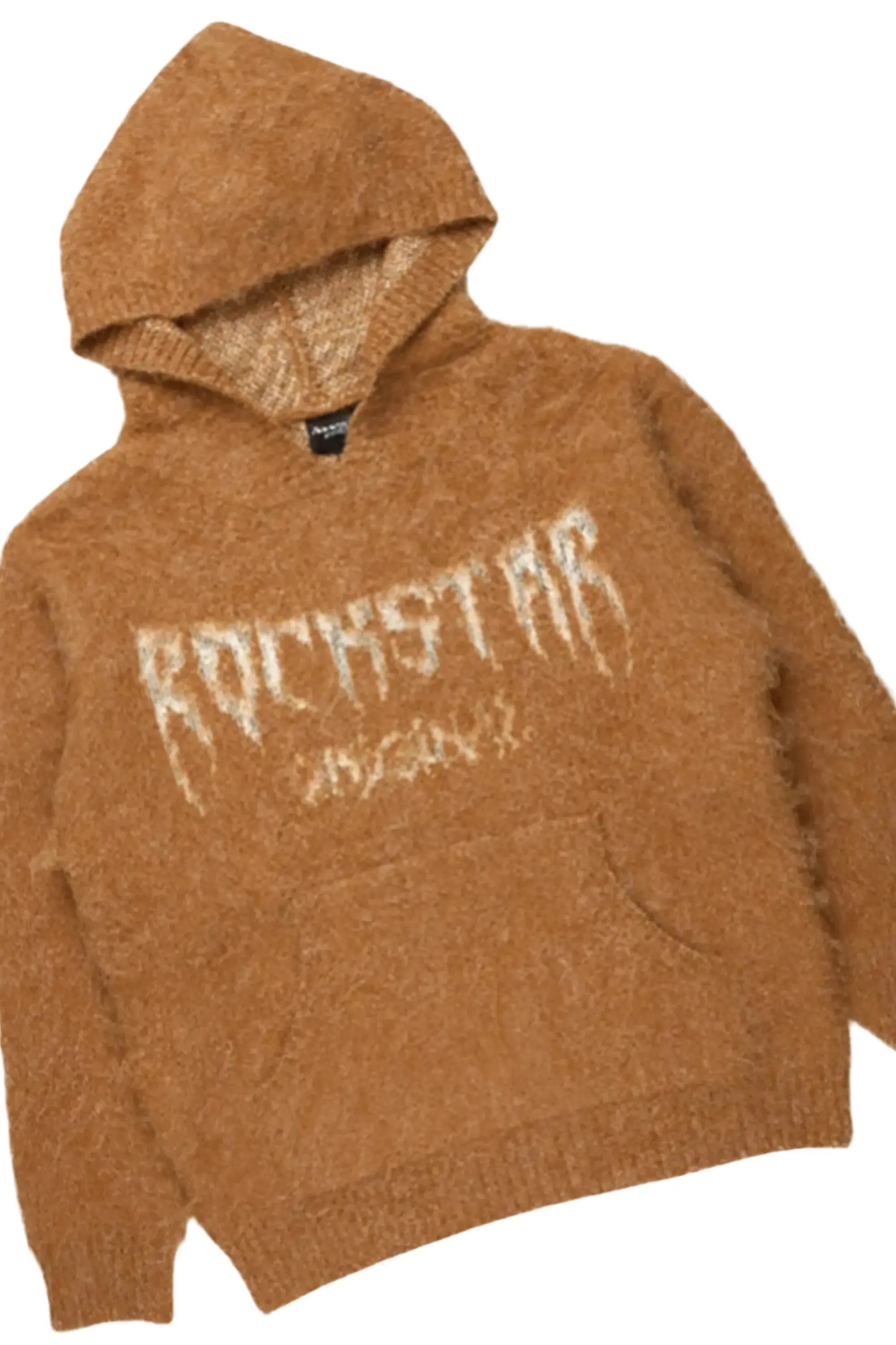 Boys Andros Brown/Light Blue Mohair Hoodie/Stacked Flare Jean Set sold by Rockstar Original product image thumbnail 2