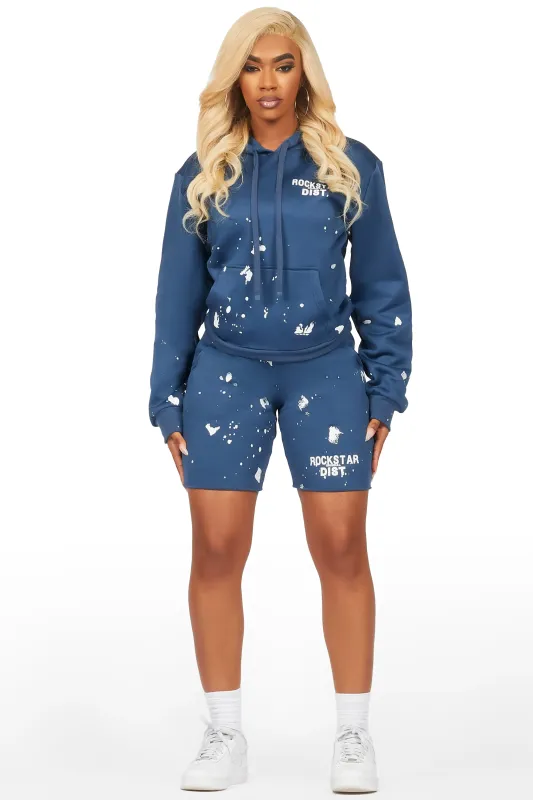 Just Between Us Navy Short Set sold by Rockstar Original