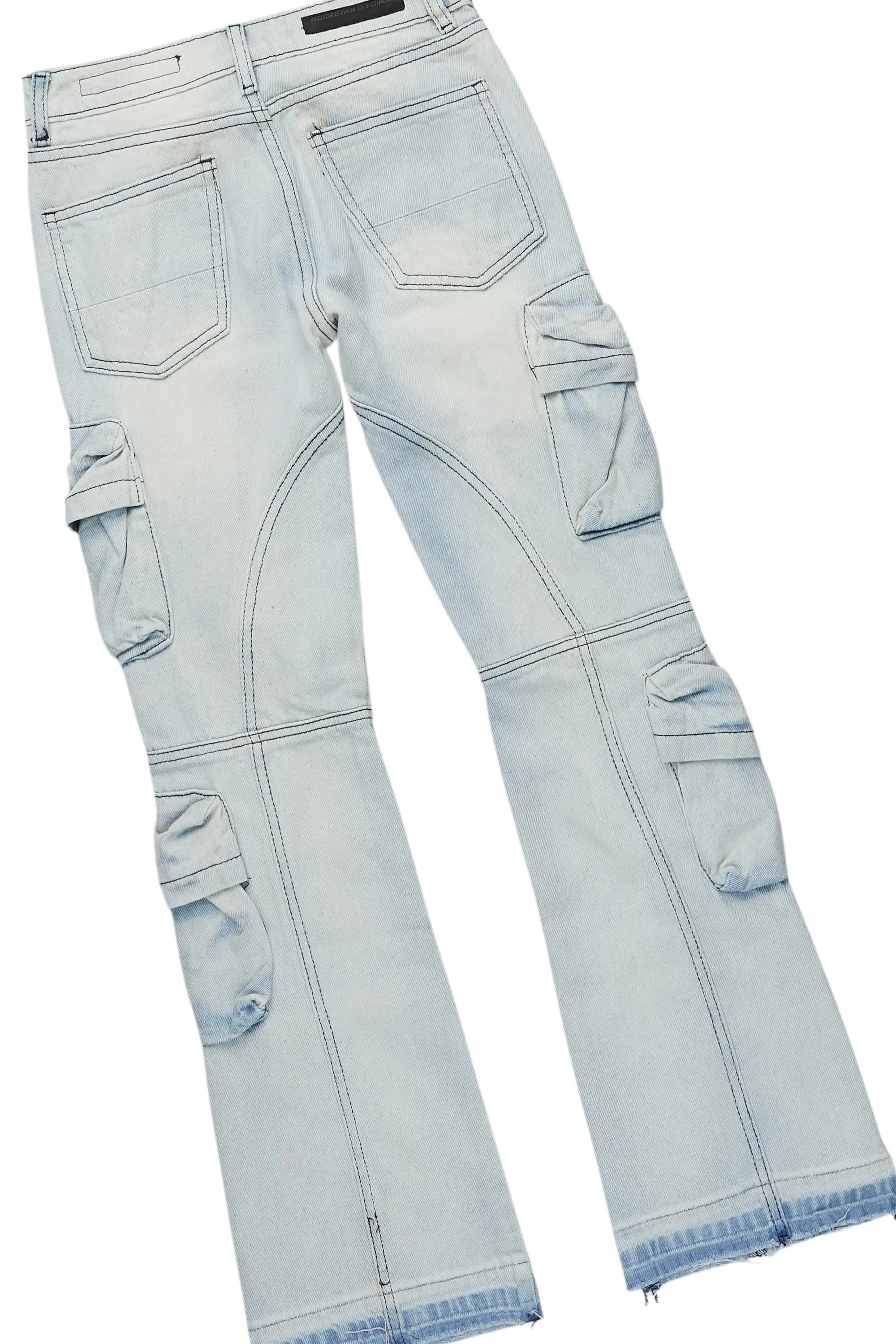 Boys Beau Royal Blue T-Shirt/Stacked Flare Jean Set sold by Rockstar Original product image thumbnail 4