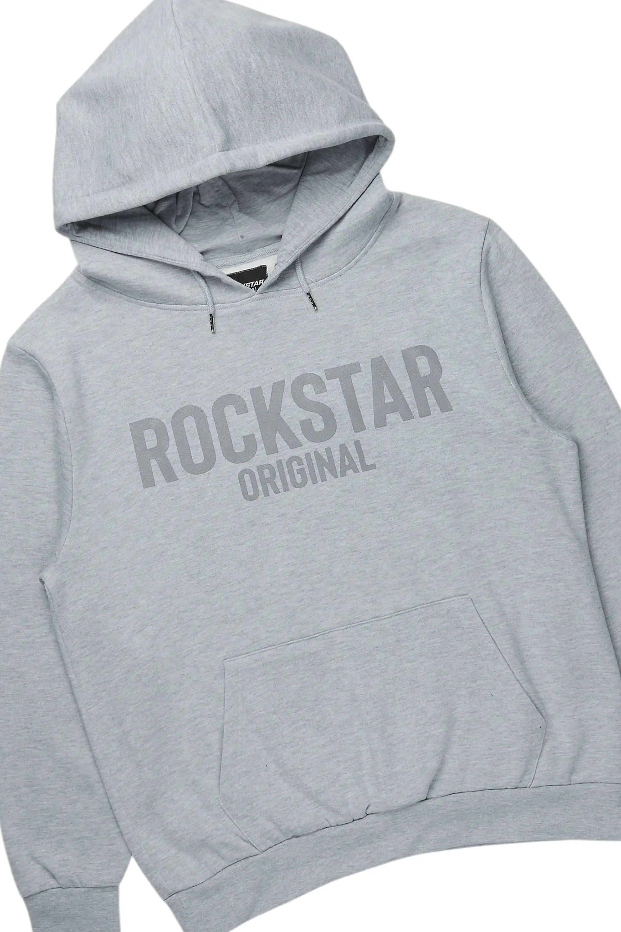 Sana Heather Grey Hoodie/Stacked Flare Track Pant Set sold by Rockstar Original product image thumbnail 2
