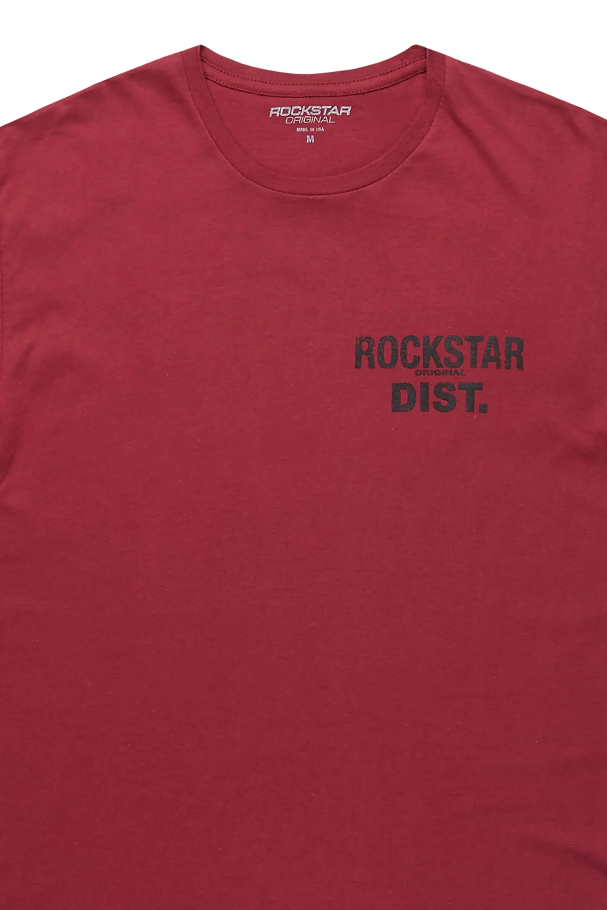 Dalasia Burgundy/Black Oversized Tee sold by Rockstar Original product image thumbnail 2