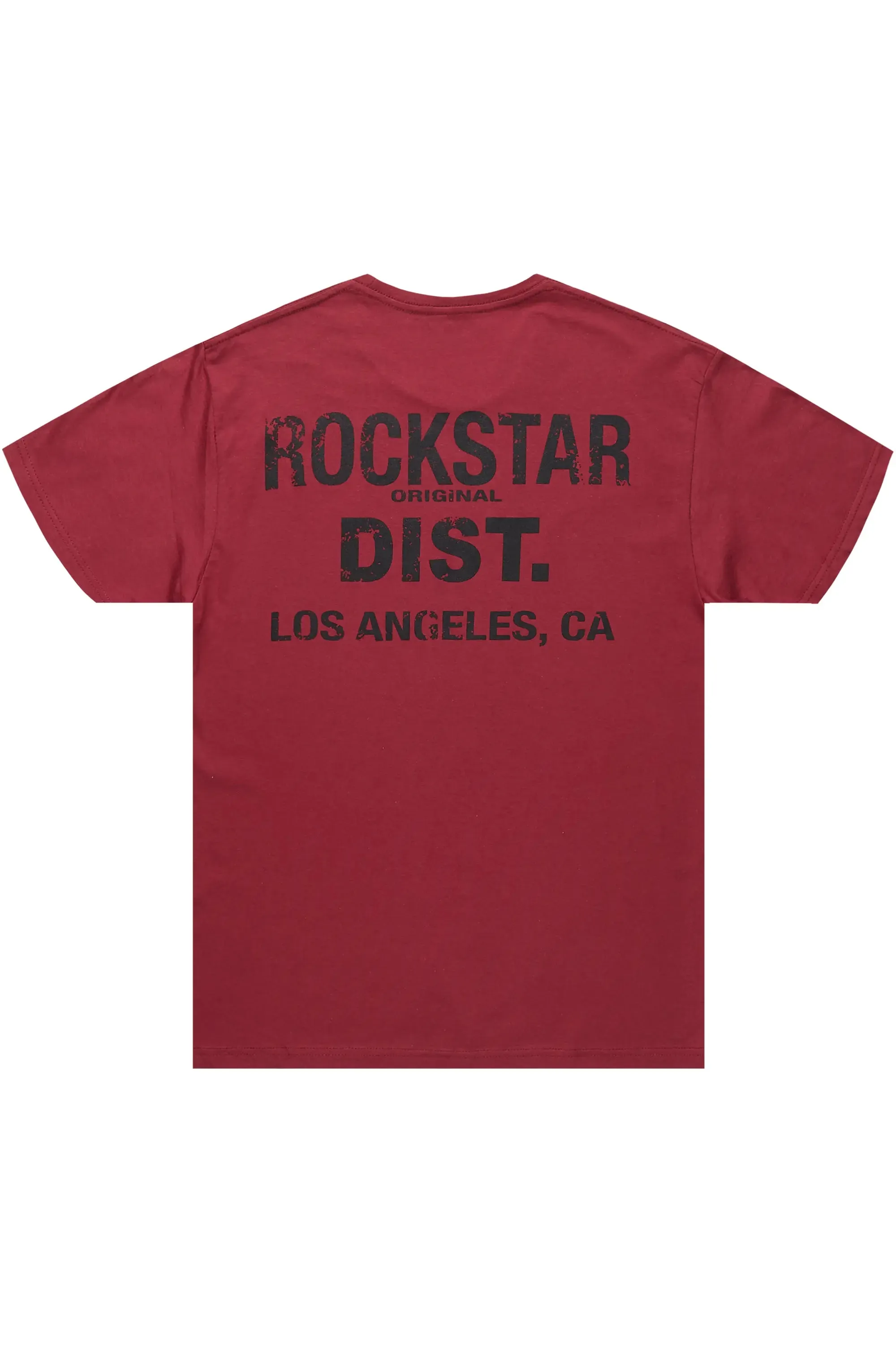 Dalasia Burgundy/Black Oversized Tee sold by Rockstar Original