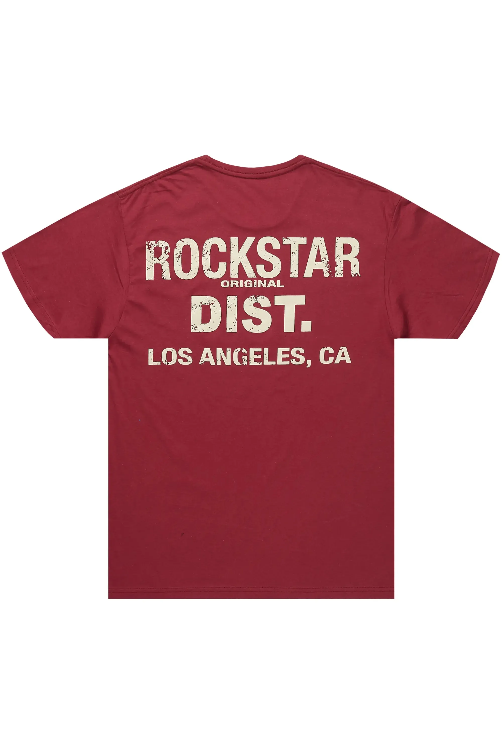 Lake Burgundy/Beige Graphic T-Shirt sold by Rockstar Original