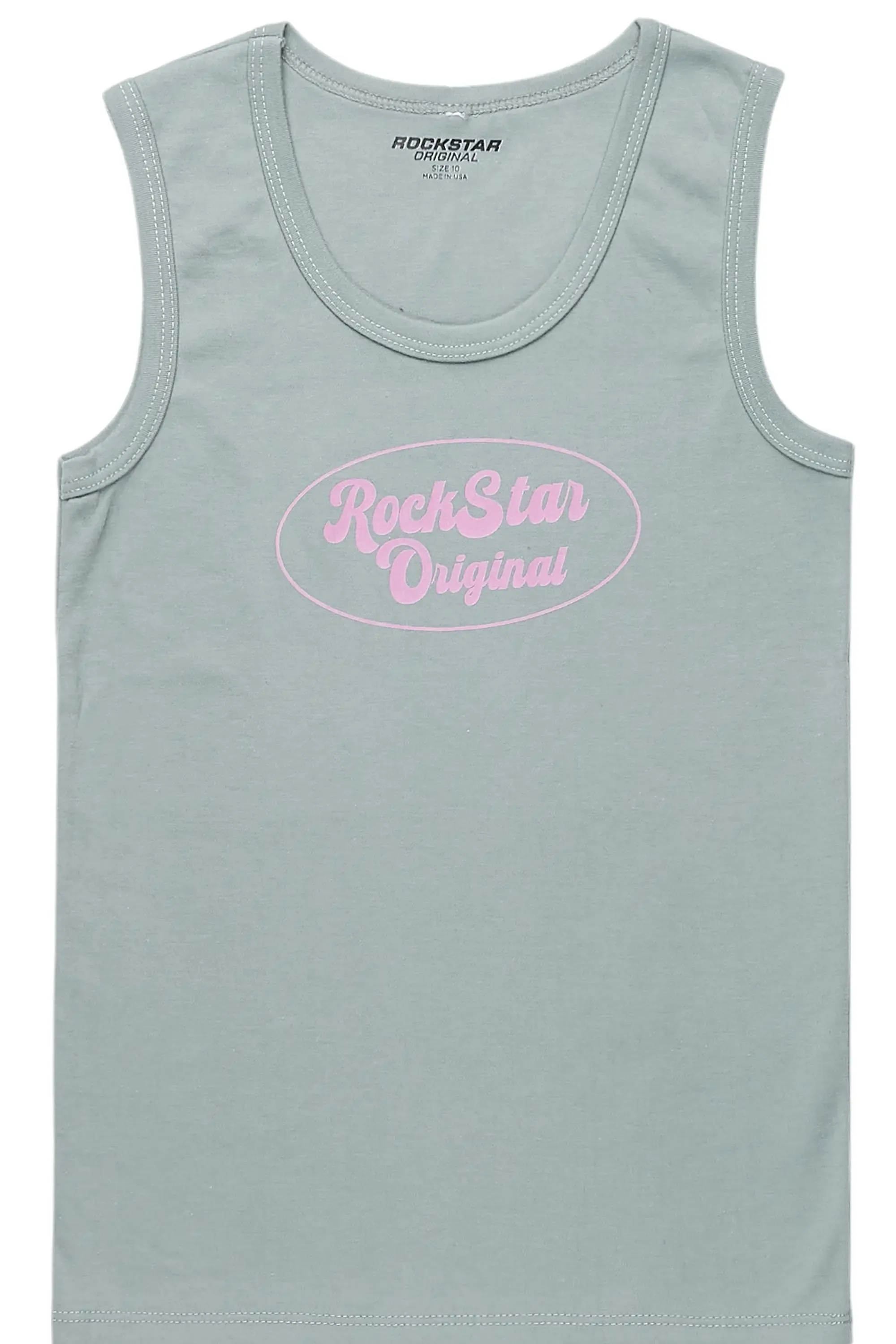 Girls Noir Grey Tank Top sold by Rockstar Original product image thumbnail 2