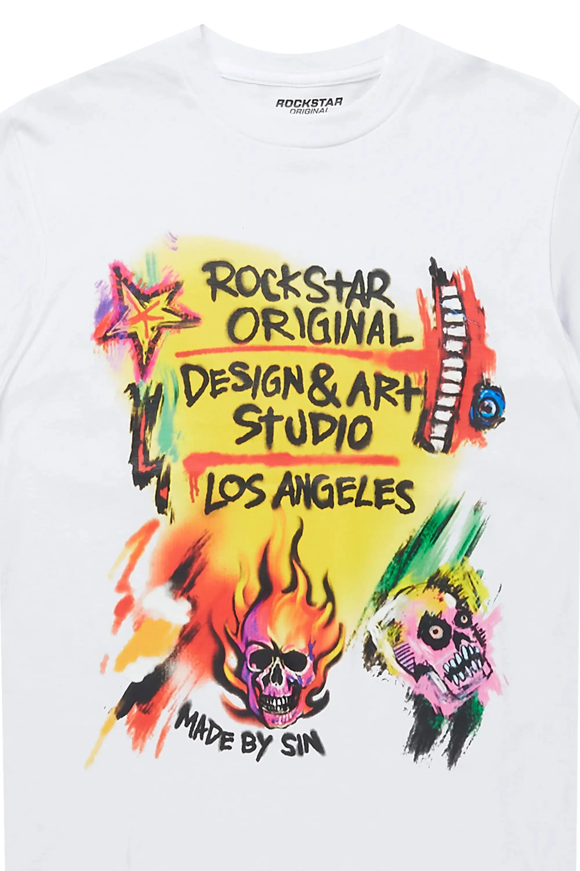 Boys Soweto White Graphic T-Shirt sold by Rockstar Original product image thumbnail 2